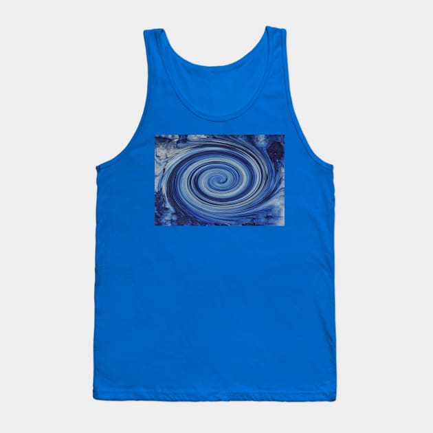 Fast Blue Swirl Tank Top by jojobob